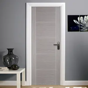 Porte interne di lusso in stile europeo con cornici porte moderne in lacca porta interna in legno di lusso