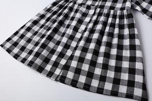 Ropa para Bebés y Mujeres, Vestidos Casuales para Niñas, Hermoso Vestido a Cuadros de Manga Larga de China - Product Image 6