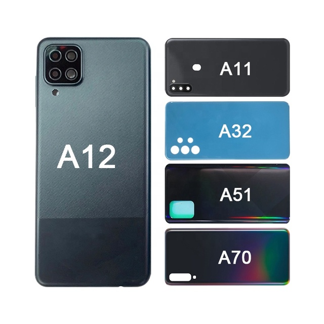 Back Housing Door Rear Cover Back Glass Panel for Samsung A02 A12 A10 A10S A30 A30S A31 A32 A40 A42 A52 A72 Battery Back Cover