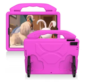 Universal Shockproof EVA Full Body Handle Stand Silicone Kids Cute Case Para iPad 10.2 polegada 2019 Tablet Cover