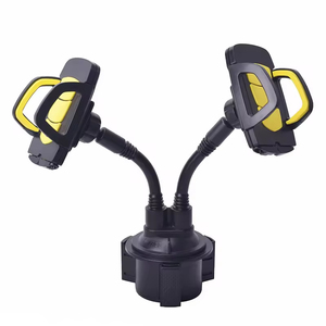 Factory Price Wholesale Adjustable Flexible Dual Cup Holder Phone Mount Stand 360 Rotating Extendable Arm One-Hand Operation - Product Image 4