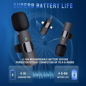 ไมโครโฟนไร้สายแบบหนีบปกเสื้อ รุ่น K15 ลดเสียงรบกวน สำหรับบันทึกเสียง พอดแคสต์ ไลฟ์สตรีม และวีล็อก 3 in 1 - Product Image 4