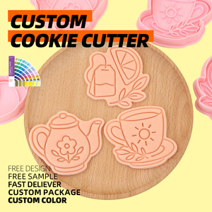 Serie di tè pomeridiano fai da te stampo per biscotti stampato cartone animato 3D Croissum strumento di cottura e pasticceria - Product Image 2