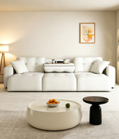 Ensemble de canapé-lit NewSquare en tissu, design moderne, combinaison pour la maison et le bureau, pliable, meubles sur mesure