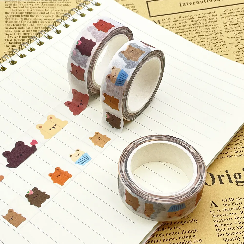 Custom tape writing printing custom japanese washi tape for DIY craft decoration