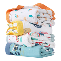 4-laags bamboe katoenen mousseline luierslaapzak 47x47 inch mousseline luierslaapzakken voor pasgeborenen & baby's