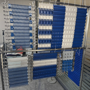 Chuyên nghiệp POM / PP / PE 2400 bán kính tuôn ra lưới nhựa Modular băng tải chuỗi vành đai - Product Image 6