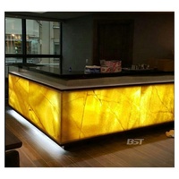 Meubles pour bar de discothèque, sur mesure, surface résistante translucide, comptoir de bar d'hôtel, de restaurant, 1 pièce