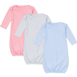 Custom Monogram <strong>Gown</strong> Infant Baby Coming Home Outfit 100% Cotton Baby Boy Shower Gift Cotton Baby Sleeping <strong>Gown</strong> - Product Image 1