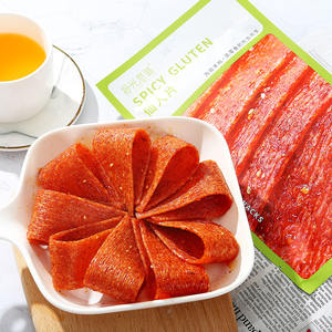 Bande épicée Blé Viande de soja végétarienne Produits de haricot Nourriture décontractée Goût de soja au boeuf Collations aux grains - Product Image 3