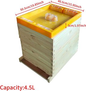 Nuevo Alimentador de Abejas de Plástico de 4.5L Estilo Americano, Alimentador Superior para Colmenas Langstroth - Product Image 2