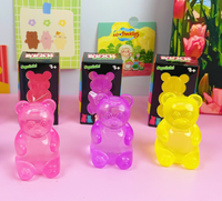 Bonbons gélifiés en forme d'ours en boîte, bonbons maltés, jouet réaliste anti-stress, jouet à presser célèbre sur Internet pour garçons