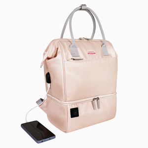 Sac à langer pour femme avec compartiments, isotherme, imperméable, en polyester, nouvelle fonction chauffante pour biberons - Product Image 2