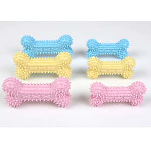 Jouets en caoutchouc naturel interactifs et écologiques en forme d'os pour chiots de taille moyenne - Product Image 4