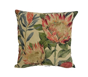 Vintage <b>Printed</b> Square <b>Cushion</b> Cover with Floral Pattern for Home Decor - Product Image 1