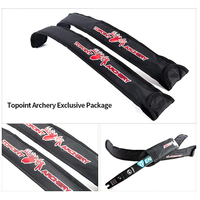 1PRS TP Branches de tir à l'arc recurve ILF haute résistance, haut et bas, 68 pouces, 18-44 lbs, en érable, fibre de verre et bois