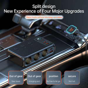 Productos Innova dores Zigaretten anzünder Auto ladegerät Adapter 1 Erweitern Sie auf <span class=keywords><strong>3</strong></span> Steckdosen Zigaretten anzünder Splitter mit LED-Anzeige Hot - Product Image 6