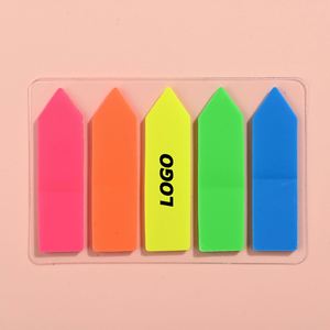 Custom Paper Square Silk <b>Screen</b> Printed Transparent Sticky Notes Highlighter Index Tabs Reusable Color Memo Flags for Students - Product Image 1