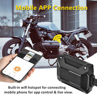 Caméra DVR WiFi CPT pour moto, enregistreur vidéo Full HD 1080P double objectif avant/arrière, étanche, avec application de contrôle à distance, enregistreur GPS et fonction de stationnement