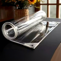 Bâche transparente anti-UV en polyester 100% enduit PVC, résistante, 0,35 mm/0,55 mm, imperméable, coupe-vent, 660 GSM, pour pergola et terrasse