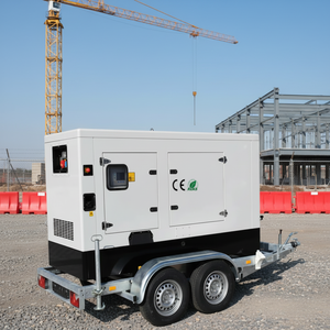 Generador Diésel Silencioso Móvil con Remolque, Trifásico, 50KVA-200KVA, Motor Ricardo Isuzu, <span class=keywords><strong>Grupo</strong></span> Electrógeno para Uso Comercial - Product Image 1