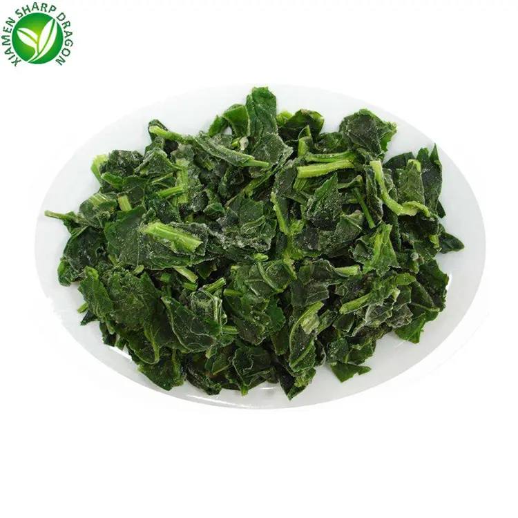 BQF Vegetable Wholesale price Frozen Fresh Chopped Spinach Ball Chunk Block with blanching Organic Healthy Factory Direct Sales