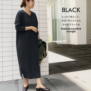 <span class=keywords><strong>Abito</strong></span> <span class=keywords><strong>lungo</strong></span> casual da donna a maniche lunghe con scollo a V e spacco laterale, vestibilità ampia, tinta unita, per tutti i giorni, abiti autunnali - Product Image 4