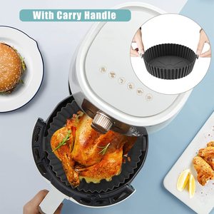 2 Pack Reusable <strong>Air</strong> <strong>Fryer</strong> Silicone Pot <strong>Air</strong> <strong>Fryer</strong> <strong>Liners</strong>, <strong>Air</strong> <strong>Fryer</strong> Accessories,Replacement for <strong>Disposable</strong> Parchment <strong>Paper</strong> <strong>Liner</strong> - Product Image 4