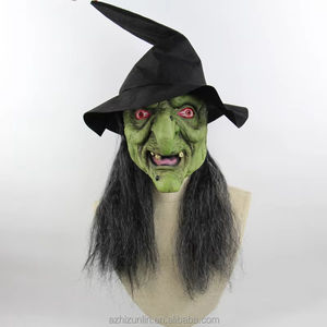 หน้ากากฮาโลวีนตัวตลกเต็มหน้าผีฮาโลวีนปาร์ตี้หน้ากากยางแนวสยองขวัญ - Product Image 4