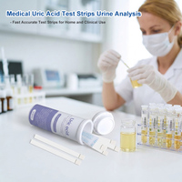 INNORKOM Bandelettes de test rapide de l'acide urique pour analyse d'urine à domicile, 50 bandelettes, pour la goutte, résultats rapides en 60 secondes, précis, instrument non-diagnostique