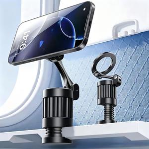 Soporte magnético portátil pequeño para teléfono móvil, plegable, ajustable en altura, giratorio de 360 grados, soporte magnético para teléfono móvil - Product Image 1