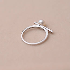 แหวนเงินแท้ Wenchi S925 แบบปิดสำหรับผู้หญิง ขนาด 7-8 มม. สำหรับใส่ไข่มุก อุปกรณ์ DIY ถาดเปล่า 128 ช่อง สำหรับงานเครื่องประดับ รุ่น 16990 - Product Image 4