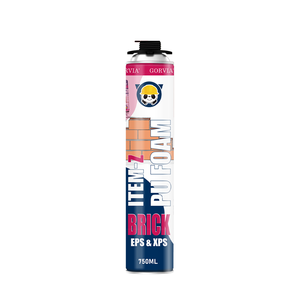 GORVIA ITEM-Z 750mL Mousse adhésive polyuréthane flexible à prise rapide pour pierre et brique - Product Image 1