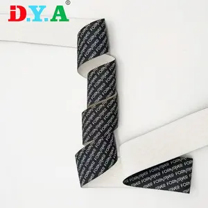 Customization 1.5cm - 5 Cm Knitting Silicone Elastic Logo Knitted Elastic Fabric Band For Garment