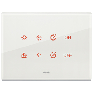 Vimar <b>Touch</b> Wall <b>Switch</b> 8 Button Smart Control Panel For Home Automation Lighting And Fan - Product Image 1