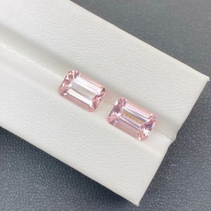Forma Octágono 5x3mm ~ 10X8mm Buena calidad Color Rosa medio <span class=keywords><strong>Comprar</strong></span> joyería piedras preciosas rosas Precio de piedra en línea <span class=keywords><strong>Morganita</strong></span> Rosa natural - Product Image 2