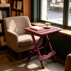 <span class=keywords><strong>Tavolo</strong></span> Pieghevole Artigianale Premium in <span class=keywords><strong>Legno</strong></span> di Abete, Scrivania Laterale per Esterni per Riunioni Familiari, BBQ in Giardino, Intrattenimento in Spiaggia - Product Image 2