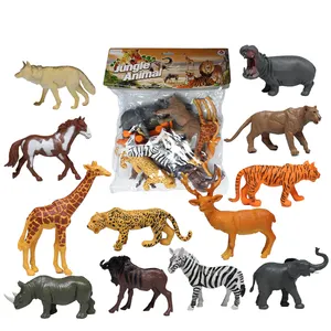 Jouets animaux en plastique pour enfants, divers formes, pièces, animaux sauvages, à vendre