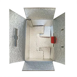 Custom Logo Printed Recycled Cardboard Seafood/<strong>Meat</strong> Insulated Thermal Box Aluminum Foil Paper Gift Packing Packaging Carton Box - Product Image 3