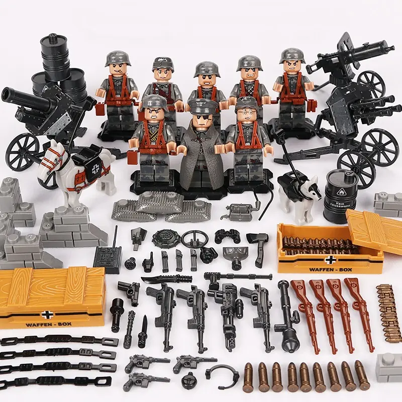 71002 коммандос военный блок полицейский солдат оборудование мини-строительные блоки развивающая детская игрушка для мальчиков