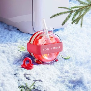 ขวดน้ำแก้วซูเว่ย 500 มล. พร้อมหลอดดูด ดีไซน์เย็นสบายสำหรับฤดูร้อน เหมาะสำหรับงานปาร์ตี้และใช้ในชีวิตประจำวัน - Product Image 4