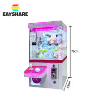 Vente chaude de haute qualité Mini poupée griffe Machine monnayeur jeu Machine en plastique grue griffe Machine