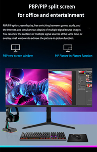 Écran d'ordinateur sans cadre 34 pouces, résolution 2,5K, 120 Hz, 144 Hz, 165 Hz, FreeSync, moniteur LED pour PC, écran incurvé pour jeux, matériel informatique pour jeux - Product Image 4