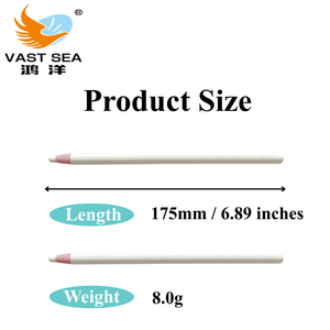Lot de 6 crayons de cire Vast Sea, mine blanche, corps blanc, 17,5 cm, stylo marqueur, sans aiguilletage, pour <span class=keywords><strong>couture</strong></span>, quilting, textile, bois - Product Image 5