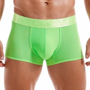 JOCKMAIL Boxer da <span class=keywords><strong>Uomo</strong></span> in 9 Colori, Intimo Sexy in Seta Ghiaccio e Rete, Pantaloncini Sportivi e da Nuoto - Product Image 5
