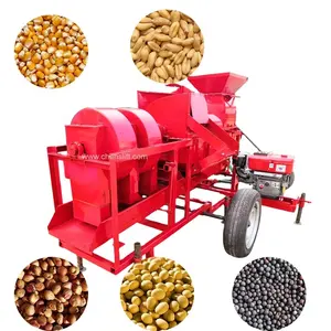Trilladora de uso agrícola 4000kg por hora mini trilladora de arroz de sorgo de trigo