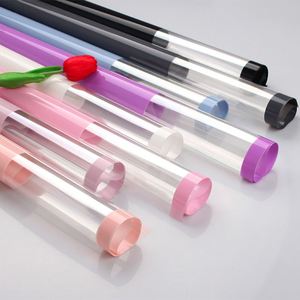 Papier d'emballage pour fleurs en plastique OPP imperméable de style coréen 56*56cm pour emballer un bouquet de fleurs - Product Image 3