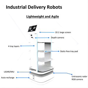 Robots de livraison industriels |   Robots mobiles autonomes (AMR) capacité 150 kg, navigation autonome pour entrepôt - Product Image 4