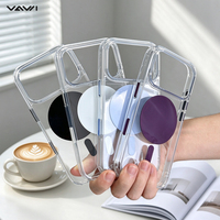 VAWI B563 Coque arrière rigide transparente en PC, fine, pour iPhone 17 18 Pro 17 18 Pro Max, compatible avec la charge magnétique 2400Gs, vente en gros