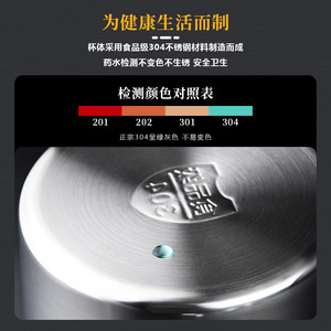 Stainless Steel Thickened Mug 304 Portable Outdoor Camping Coffee Mug Foldable Design Solid Color - Product Image 3